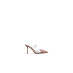 Alaia Le Coeur Mules in Patent Calfskin, Nude | Mules | Coveti