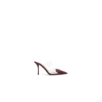 Alaia Le Coeur Mules in Patent Leather, Garnet Red | Mules | Coveti