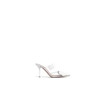 Alaia Le Coeur Mules in Patent Leather, Optical White | Mules | Coveti