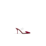 Alaia Le Coeur Mules in Patent Leather, Raspberry | Mules | Coveti