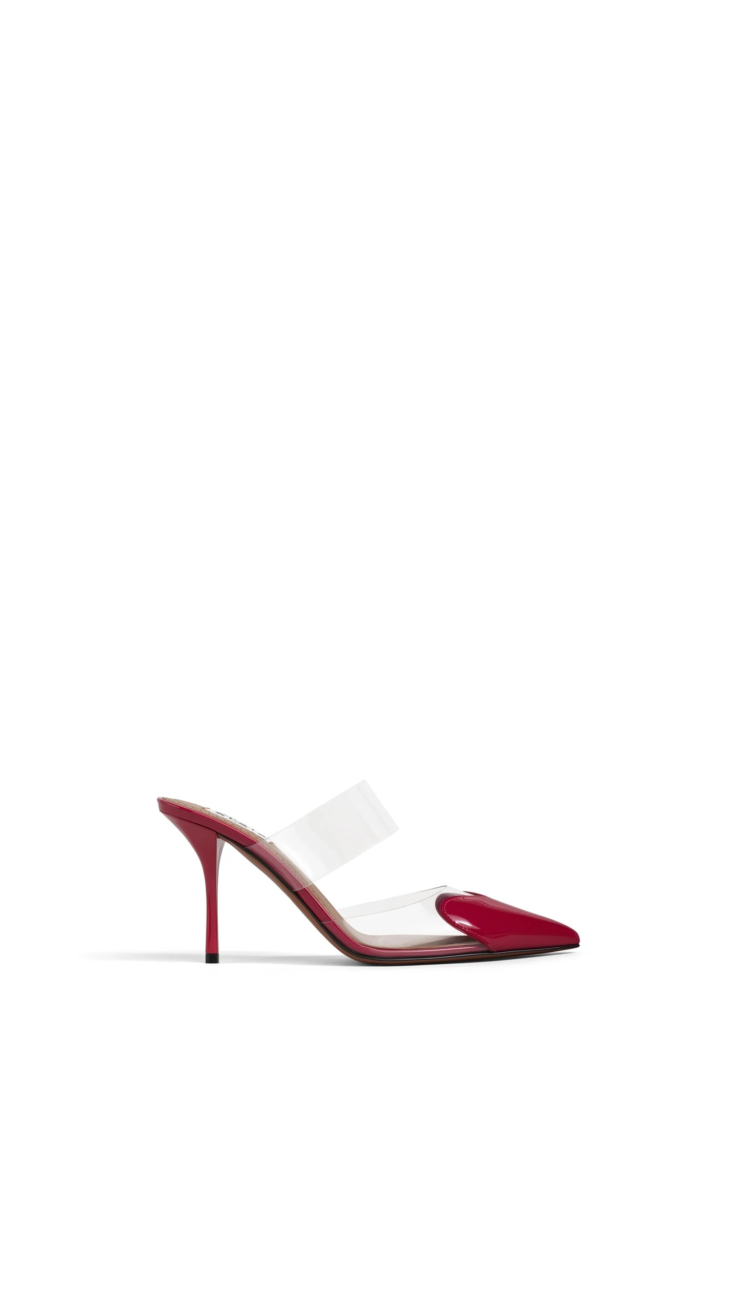 Alaia Le Coeur Mules in Patent Leather, Raspberry Alaia Le Coeur Mules in Patent Leather, Raspberry | Mules | Coveti