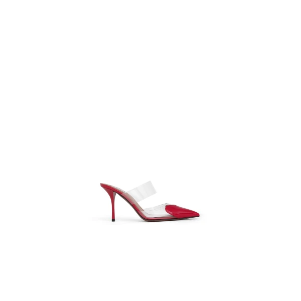 Le Coeur Mules in Patent Leather, Red