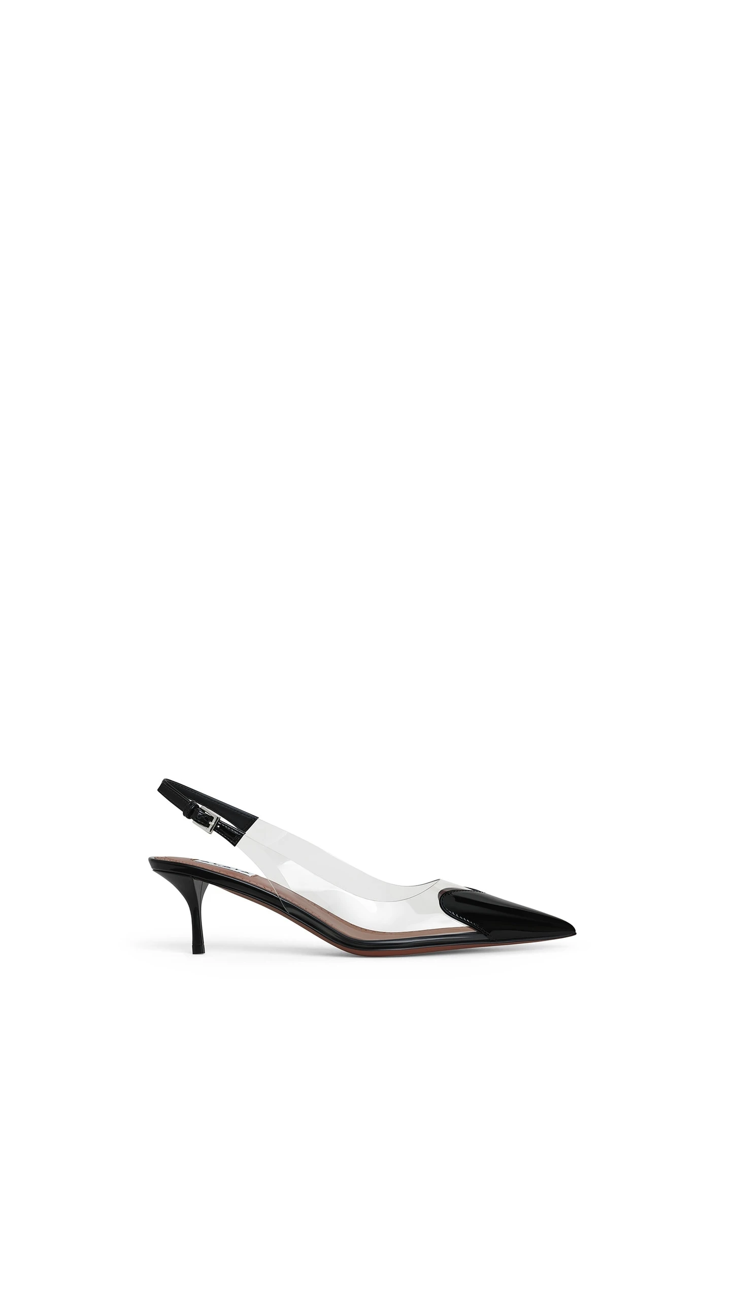 Alaia Le Coeur Slingbacks 55 in Patent Leather, Black Alaia Le Coeur Slingbacks 55 in Patent Leather, Black | Heels | Coveti