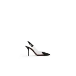 Alaia Le Coeur Slingbacks 90 in Patent Leather, Black | Heels | Coveti
