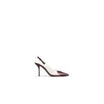 Alaia Le Coeur Slingbacks 90 in Patent Leather, Garnet Red | Heels | Coveti