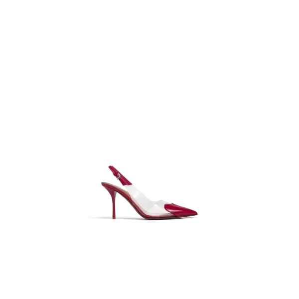 Alaia Le Coeur Slingbacks 90 in Patent Leather, Raspberry | Heels | Coveti