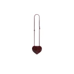 Alaia Le Coeur Small Bag in Patent Leather, Garnet Red | Mini Bags | Coveti