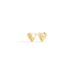 Alaia Le Coeur Torn Earrings in Gold | Earrings | Coveti