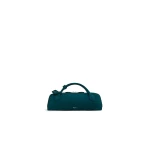 Alaia Le Teckel Clutch in Suede, Peacock Blue | Clutch Bags | Coveti
