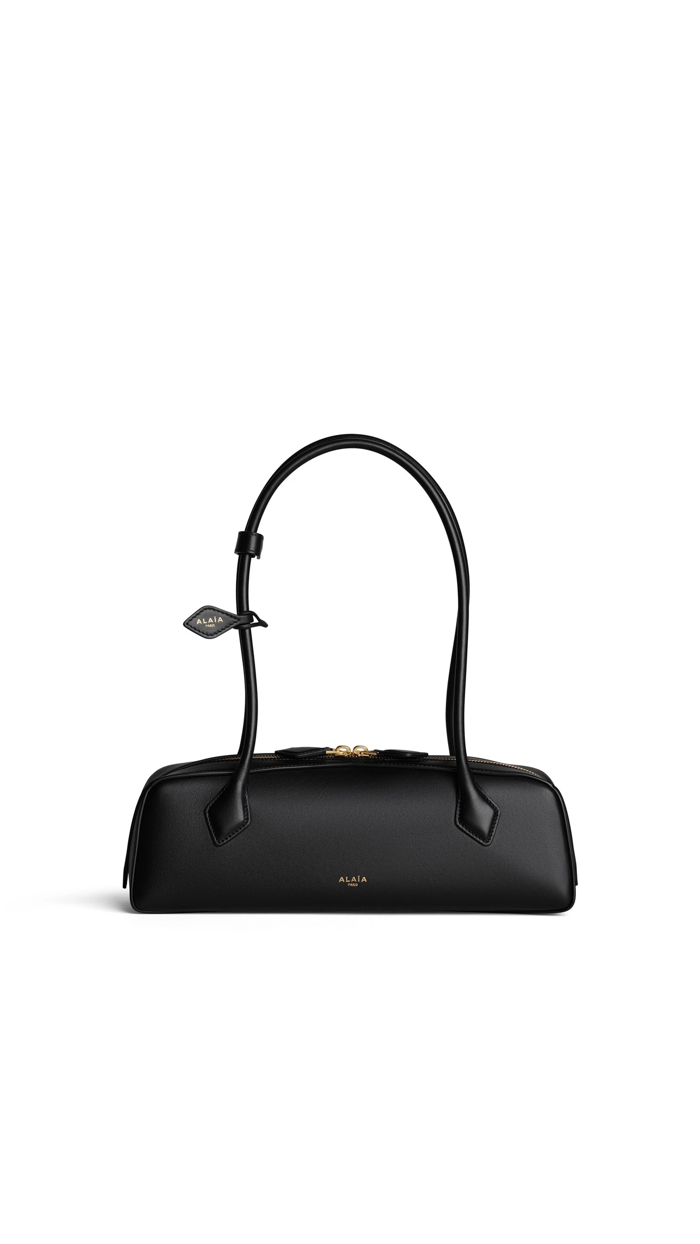 Alaia Le Teckel Medium Bag in Calfskin, Black Alaia Le Teckel Medium Bag in Calfskin, Black | Shoulder & Crossbody Bags | Coveti