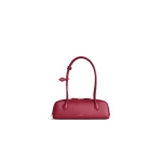 Alaia Le Teckel Medium Bag in Calfskin, Carmine | Shoulder & Crossbody Bags | Coveti