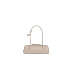 Alaia Le Teckel Medium Bag in Goatskin, Grey | Shoulder & Crossbody Bags | Coveti