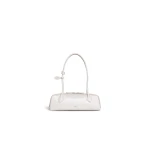 Alaia Le Teckel Medium Bag in Goatskin, Ivory | Shoulder & Crossbody Bags | Coveti