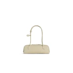 Alaia Le Teckel Medium Bag in Nubuck, Almond Green | Shoulder & Crossbody Bags | Coveti