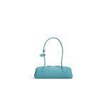Alaia Le Teckel Medium Bag in Nubuck, Apatite | Shoulder & Crossbody Bags | Coveti