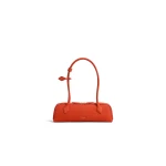 Alaia Le Teckel Medium Bag in Nubuck, Burnt Orange | Shoulder & Crossbody Bags | Coveti