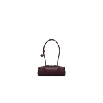 Alaia Le Teckel Small Bag in Leather, Garnet Red | Shoulder & Crossbody Bags | Coveti