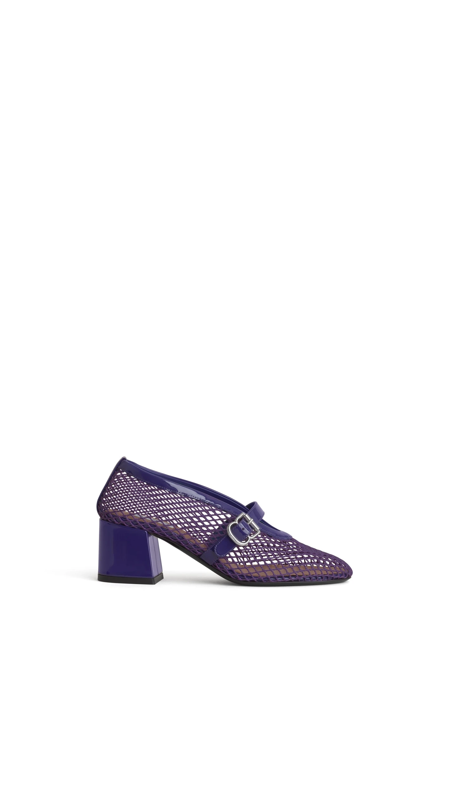 Alaia Mary Janes in Fishnet and Patent Leather, Iris Alaia Mary Janes in Fishnet and Patent Leather, Iris | Heels | Coveti