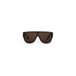 Alaia Mask Sunglasses in Dark Havana | Sunglasses | Coveti