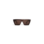 Alaia Mask Sunglasses in Havana and Brown | Sunglasses | Coveti