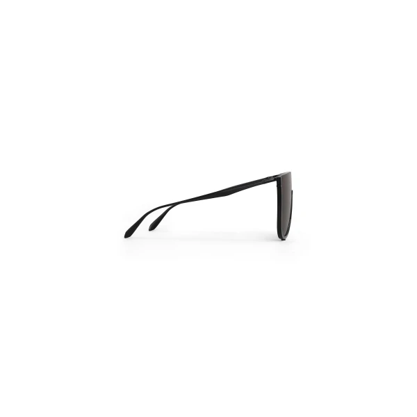 Alaia Mask Sunglasses in Metal, Black | Sunglasses | Coveti