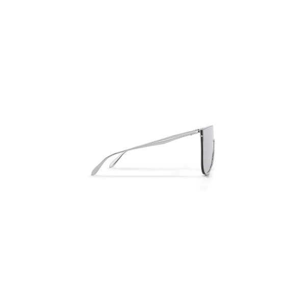 Alaia Mask Sunglasses in Metal, Silver | Sunglasses | Coveti