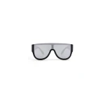 Alaia Mask Sunglasses in Silver and Black | Sunglasses | Coveti