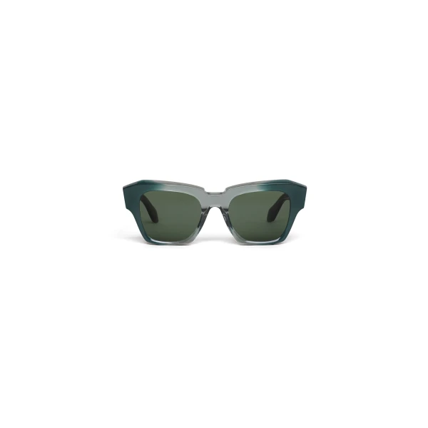 Alaia Melted Square Sunglasses in Green | Sunglasses | Coveti