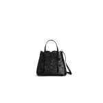 Alaia Mina 20 Bag in Perforated Vienne Calfskin, Black | Mini Bags | Coveti