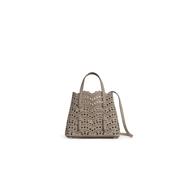Mina 20 Bag in Perforated Vienne Nubuck, Mist