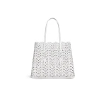 Alaia Mina 37 Bag in Perforated Vienne Calfskin, Off-white | Shoulder & Crossbody Bags | Coveti