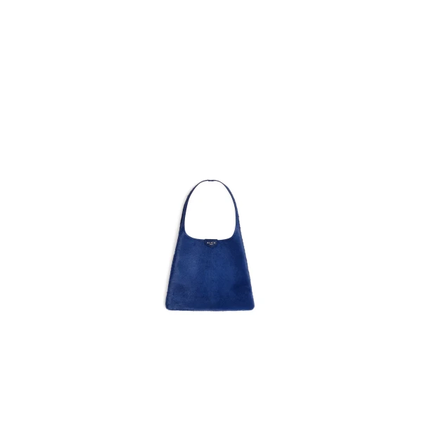 Mini Hobo Bag in Haircalf, Blue