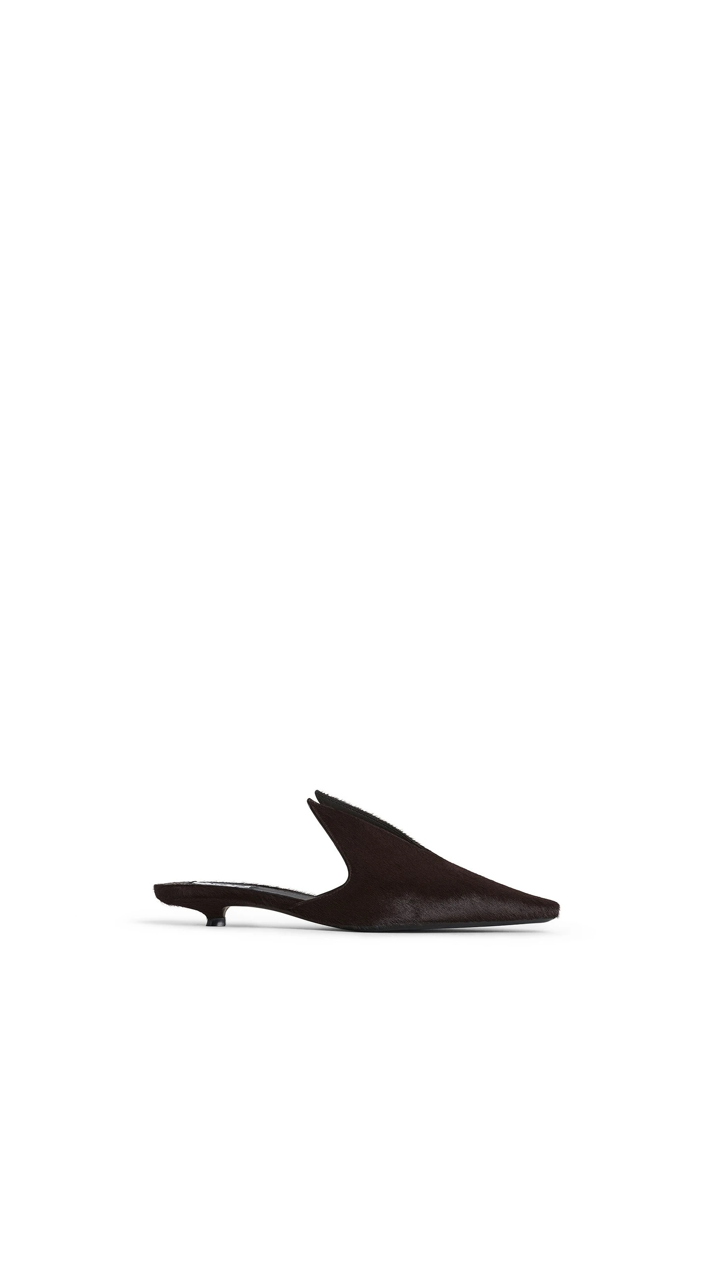 Alaia Mules in Haircalf, Chocolate Alaia Mules in Haircalf, Chocolate | Mules | Coveti
