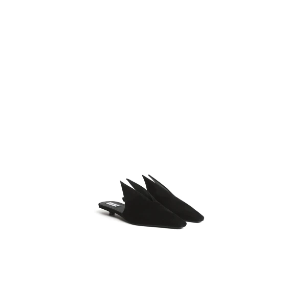 Alaia Mules in Suede, Black | Mules | Coveti