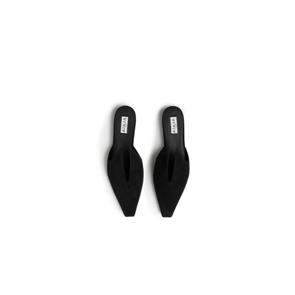 Alaia Mules in Suede, Black | Mules | Coveti