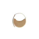 Alaia One Piece Demi Lune Bag in Merino Shearling, Camel | Shoulder & Crossbody Bags | Coveti
