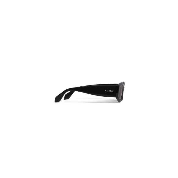 Alaia Oval Sunglasses in Black | Sunglasses | Coveti