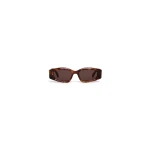 Alaia Oval Sunglasses in Dark Havana | Sunglasses | Coveti