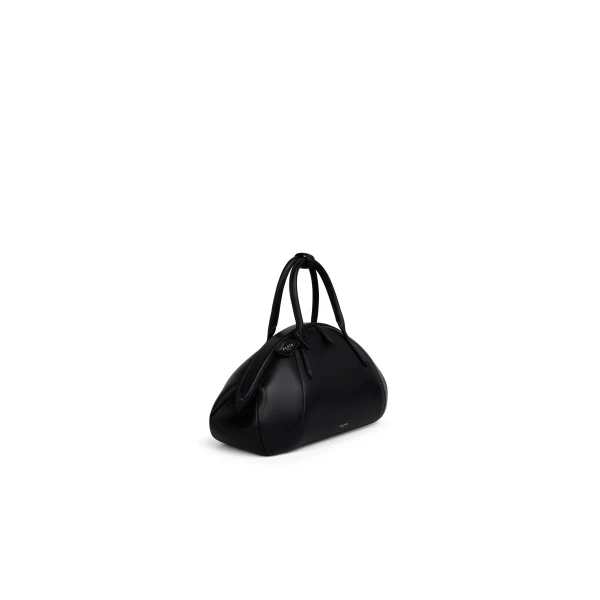 Alaia Purse Top Handle Bag in Calfskin, Black | Totes & Top-Handle Bags | Coveti