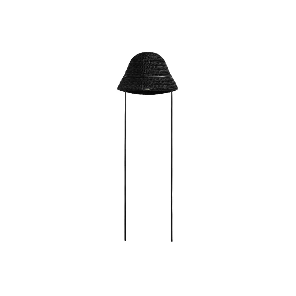 Alaia Raffia Hat in Black | Hats | Coveti