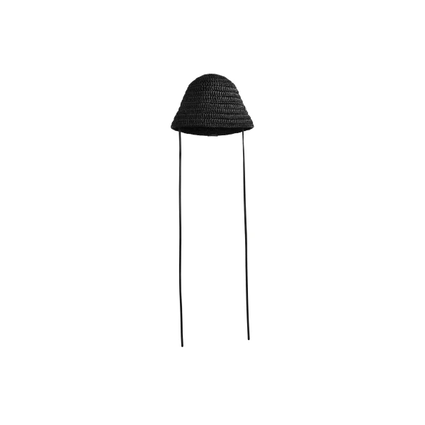 Raffia Hat in Black
