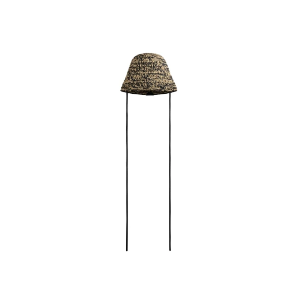 Raffia Hat in Natural and Black