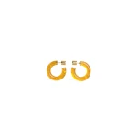 Alaia Ray Hoops in Amber | Earrings | Coveti