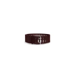 Alaia Rectangular Large Belt in Nubuck, Bordeaux | Belts | Coveti