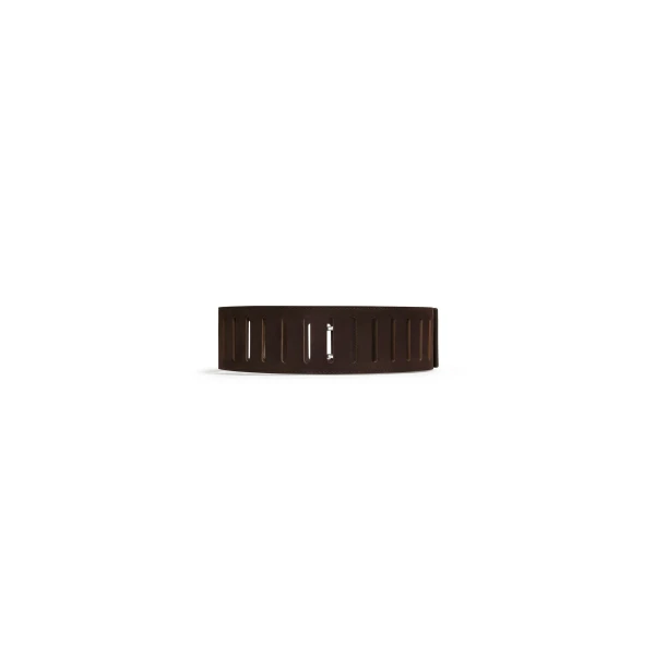 Alaia Rectangular Large Belt in Nubuck, Dark Brown | Belts | Coveti