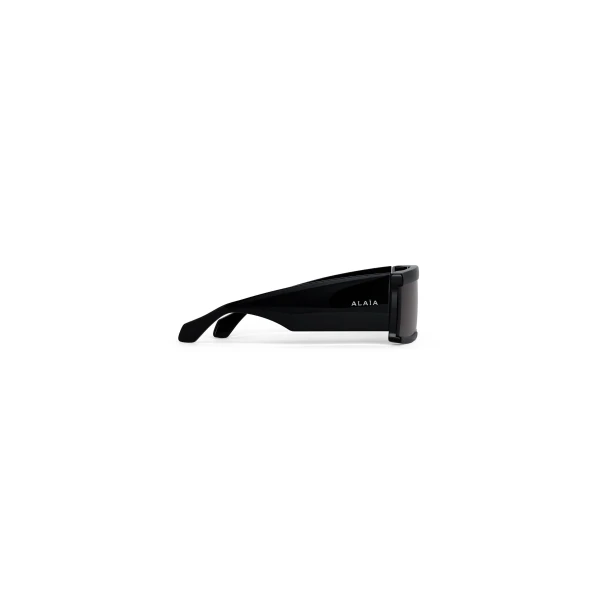 Alaia Rectangular Mask Sunglasses in Black | Sunglasses | Coveti