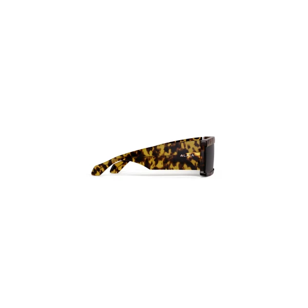 Alaia Rectangular Mask Sunglasses in Havana Yellow | Sunglasses | Coveti