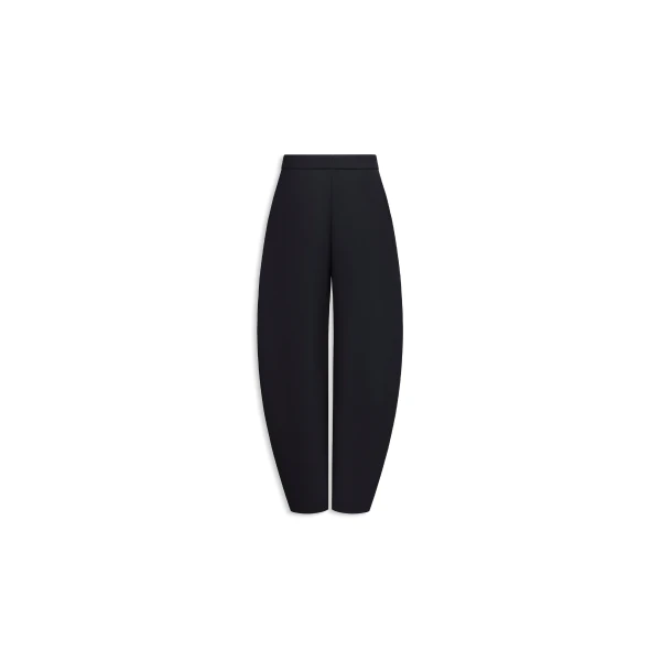 Alaia Round Tailored Pants in Black | Tailored pants | Coveti