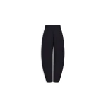 Alaia Round Tailored Pants in Black | Tailored pants | Coveti