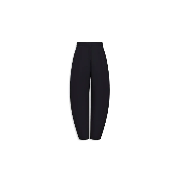 Round Tailored Pants in Black